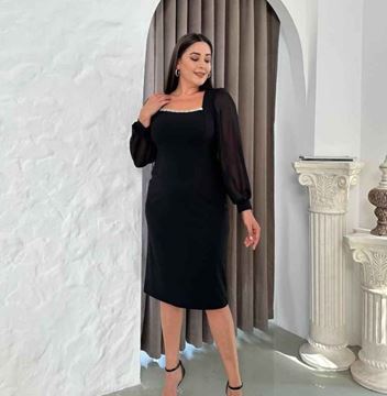 strapless open back dress Women Plus Size Elegant Off the Shoulder Evening Dresses for Wedding G –  DolphinBanana main image 1